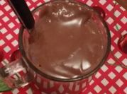 Una foto de chocolate toddy