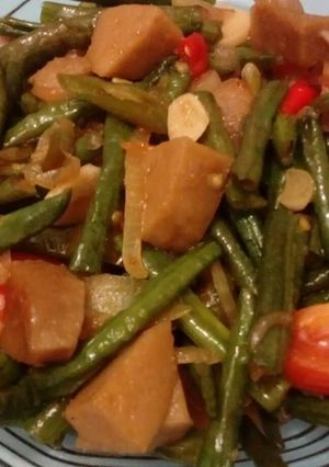 Foto resep Tumis Kacang Panjang + Bakso