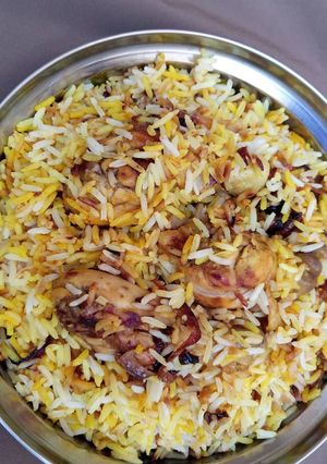 A picture of Chicken biryani II.