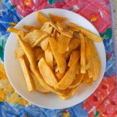 A picture of Baked sweet potatoes fries(gwaci).