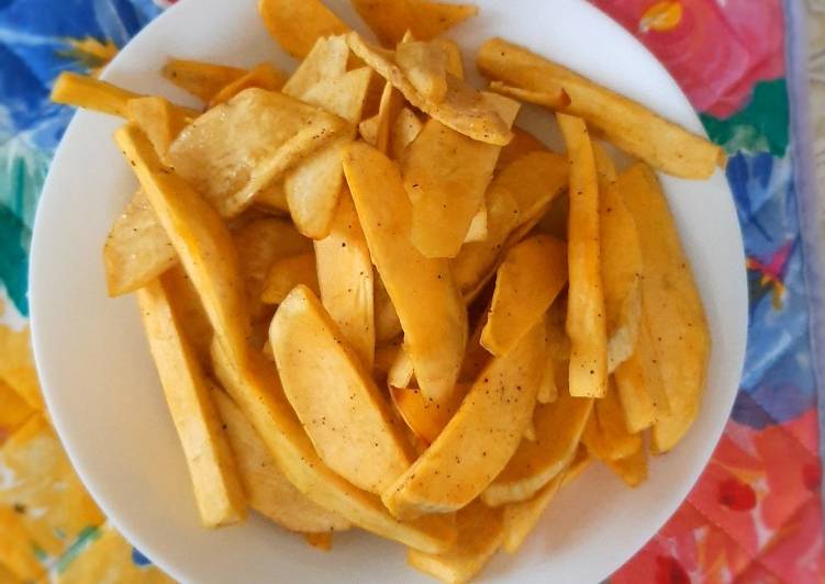 Easiest Way to Prepare Recipe of Baked sweet potatoes fries(gwaci)