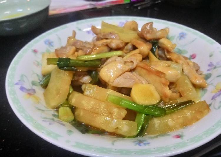 Simple Way to Prepare Speedy Chicken with pickled pineapple