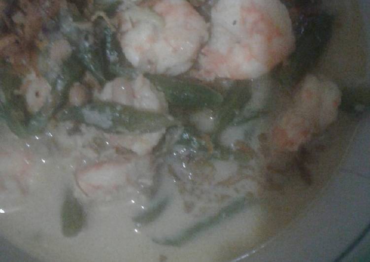 Masak gulai tauco udang