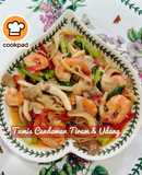 👩‍🍳Tumis Cendawan Tiram & Udang (Antioksidan & Mineral)