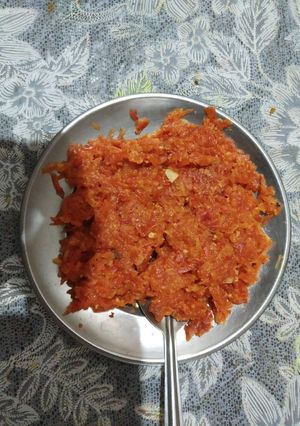 A picture of Gajar ka halwa.
