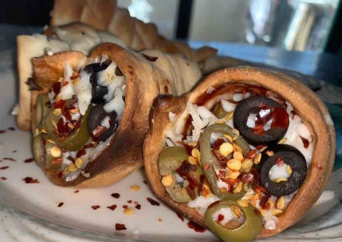 Recipe of Homemade Pizza cones