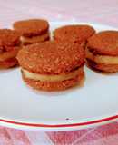 Alfajores de avena y chocolate