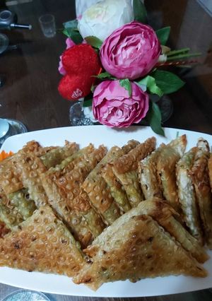 عکسی از دستور سمبوسه خانگی