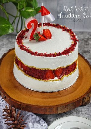 Foto resep Red Velvet Faultline Cake