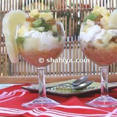 A picture of Healthy Fruit Salad with Ricotta.