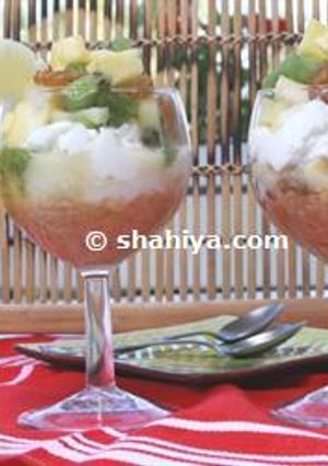 A picture of Healthy Fruit Salad with Ricotta.