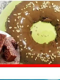 Una foto de Flan de Turrón de Chocolate Sin gluten