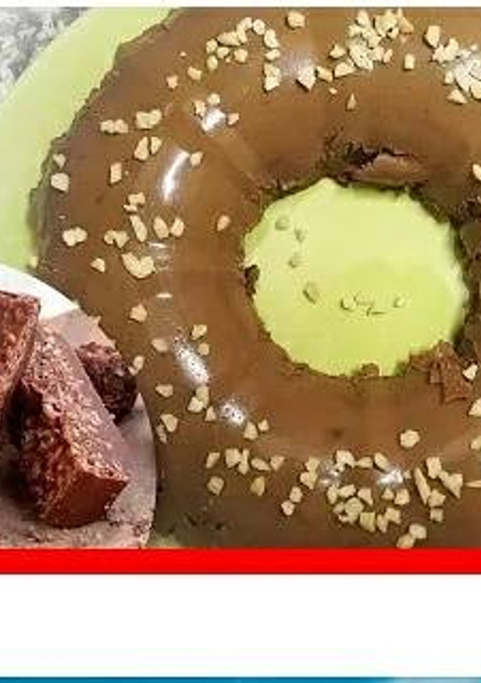 Una foto de Flan de Turrón de Chocolate Sin gluten