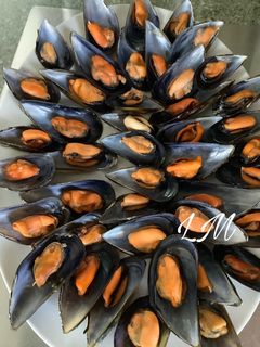 Una foto de Mejillones al vapor