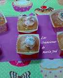 Cupcake de naranja con marshmallows