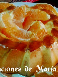 Una foto de Flan de naranja
