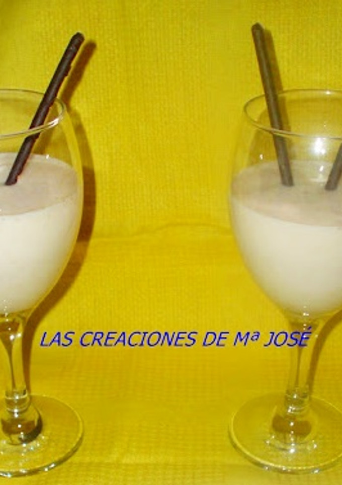 Una foto de Mousse de plátano