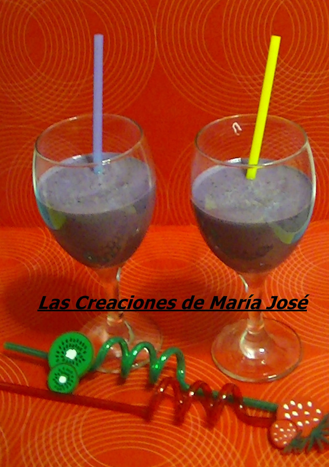 Una foto de Batido de moras