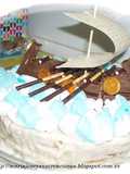 Tarta Barco Vikingo