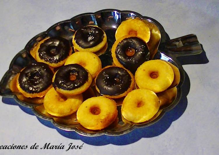 Donuts de naranja con chocolate