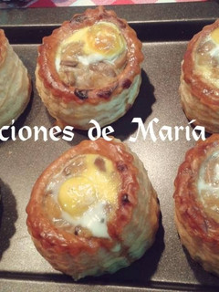 Una foto de Volovanes rellenos de champiñones