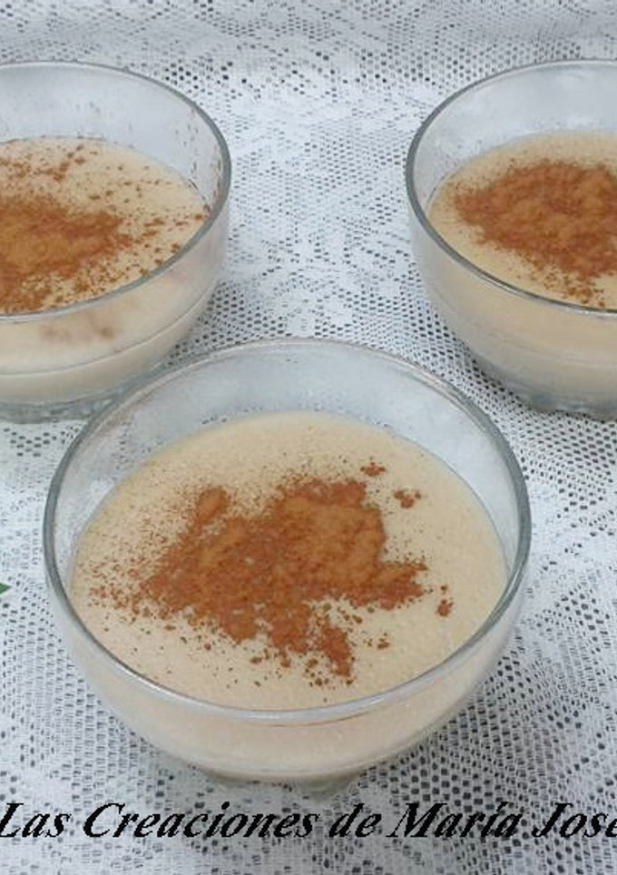 Una foto de Natillas sin lactosa, sin huevo, sin gluten y sin azúcar
