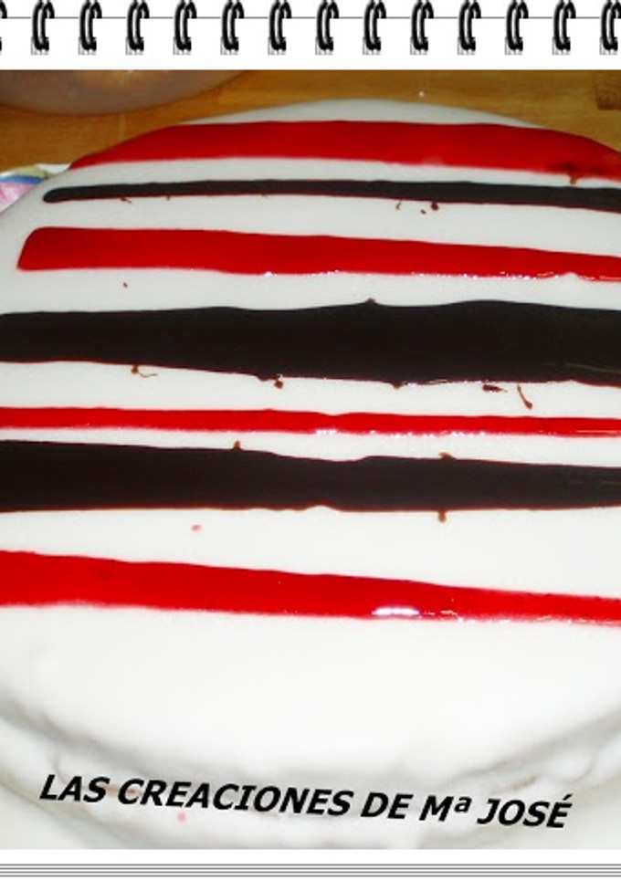 Una foto de Tarta cebra