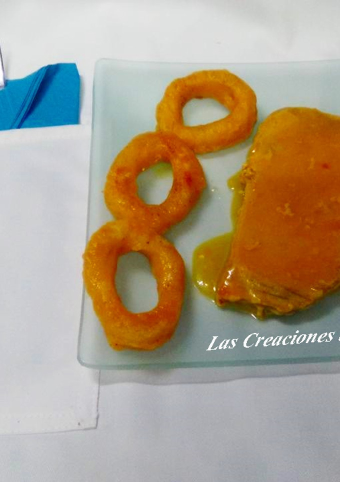 Una foto de Atún al jerez y naranja
