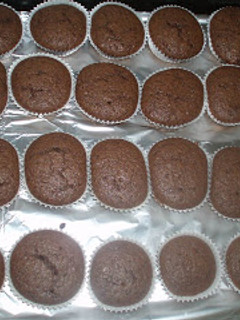 Una foto de Magdalenas de chocolate