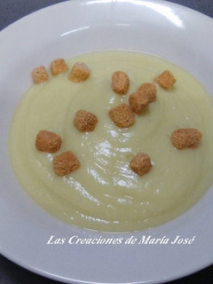 Una foto de Crema de coliflor