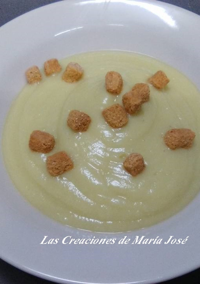 Una foto de Crema de coliflor