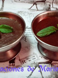 Una foto de Mousse de chocolate sin azúcar