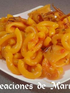 Una foto de Fideuá de calamares