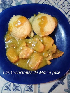 Una foto de Couscous con pavo al curry