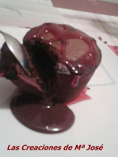 Una foto de Coulant de chocolate