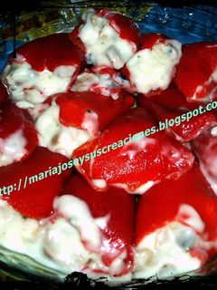 Una foto de Pimientos rellenos de champiñones