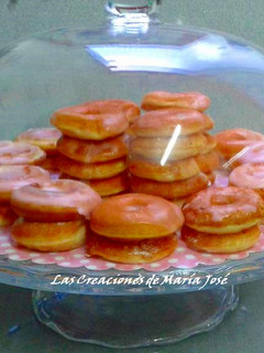 Una foto de Mini donuts sabor plátano