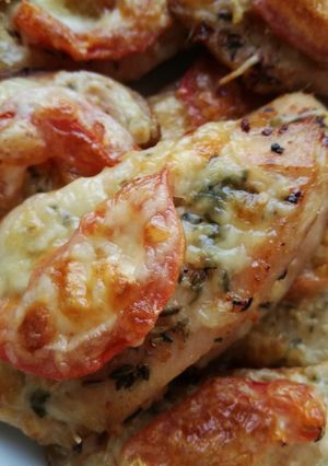 Csirkemell filé fokhagymás fűszerrel 🍴 recept fotója