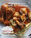 Jamoncito de pollo en salsa con champiñones