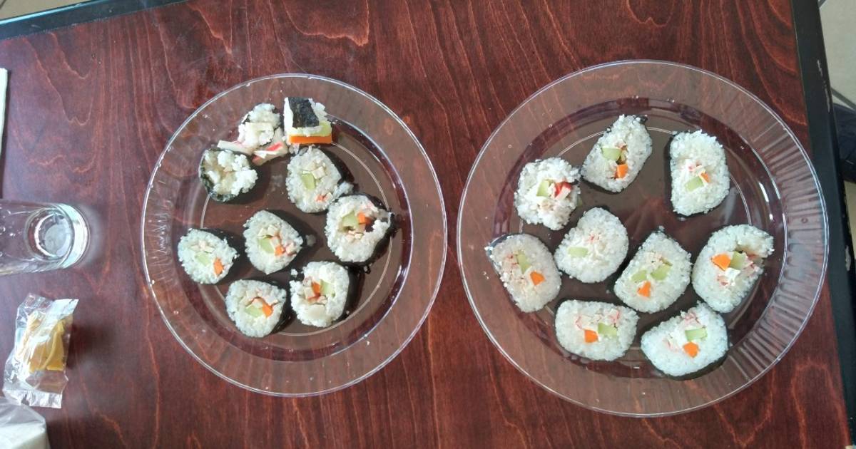 Sushi de surimi Receta de Mario Parra Cookpad