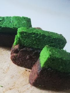 Foto resep Brownis pandan coklat
