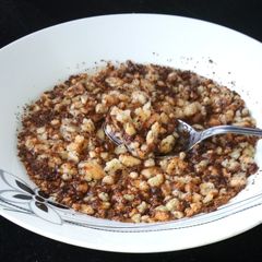 A picture of Tsimbare(roasted fermented maize flour).