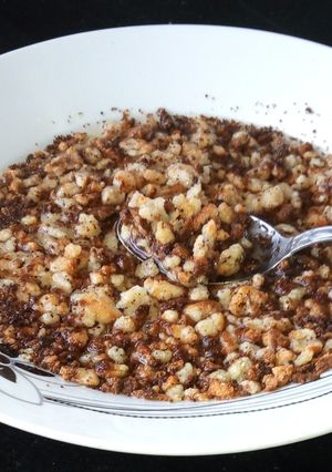 A picture of Tsimbare(roasted fermented maize flour).