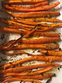 Une photo de Carottes rôties au four