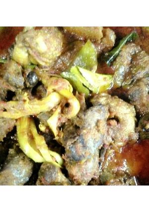 Foto resep Rendang ati ampela