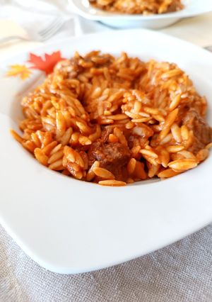 Φωτογραφία της συνταγής Γιουβέτσι κατσαρόλας με μυστικό για σπυρωτό κριθαράκι