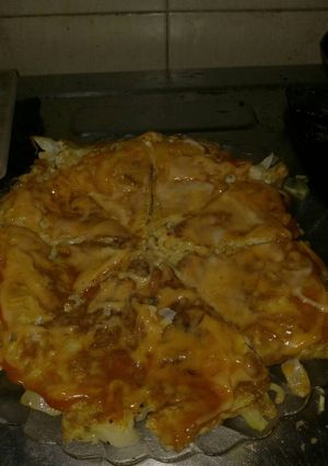 Foto resep Omelet with sausage and onion