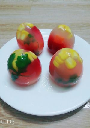 Hình của món Thịt đông hình quả trứng.