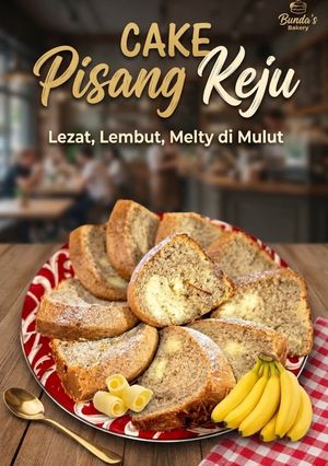 Foto resep Cake pisang keju melted