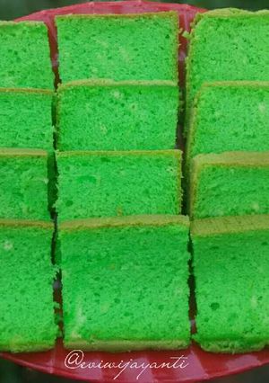 Foto resep Pandan Sponge Cake Lembut banget + anti seret